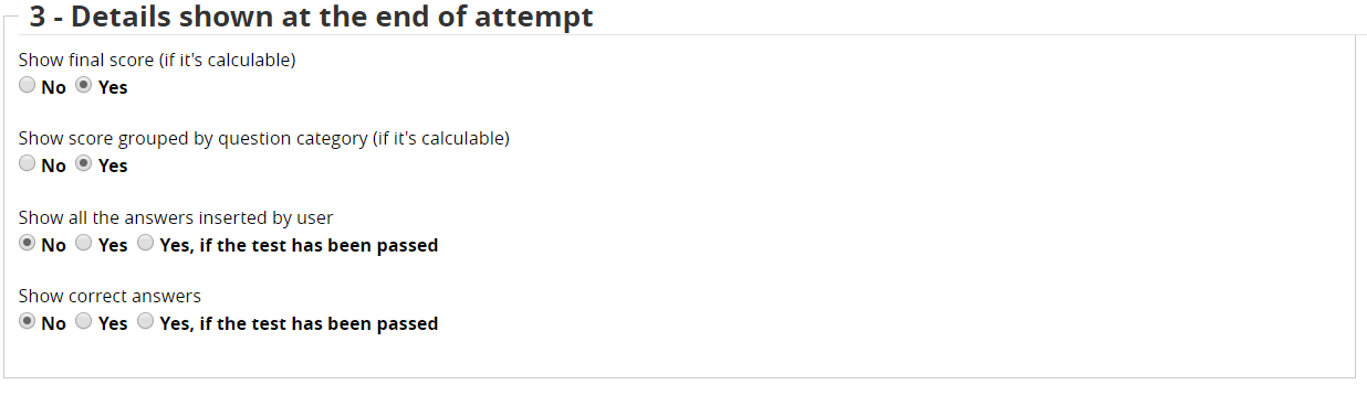 loman test options results